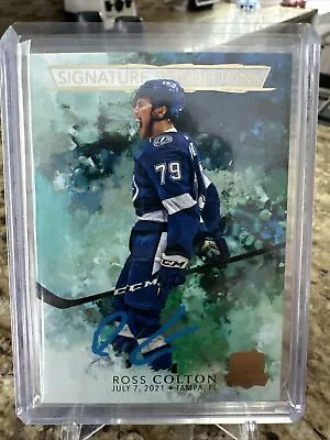 2021 Upper Deck The Cup Ross Colton Auto RC Signature Renditions Autograph SP • $1.25