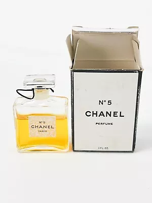 Vintage Chanel No 5 Perfume 1 FL Oz Used With Box 50s/60s - Replica • $114.27