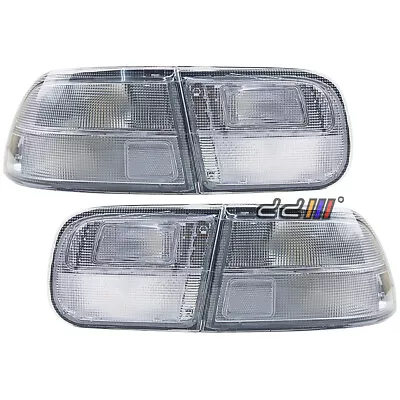 1992-1995 Honda Civic 2D Coupe / 4D Sedan JDM EG Style All Clear 3PC Tail Lights • $179.55