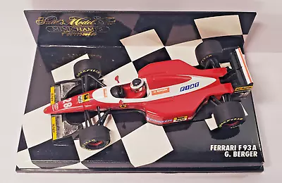 MINICHAMPS PMA 930028 - 1/43 Scale 1993 FERRARI F93A - G. BERGER W/DISPLAY CASE • $59.99