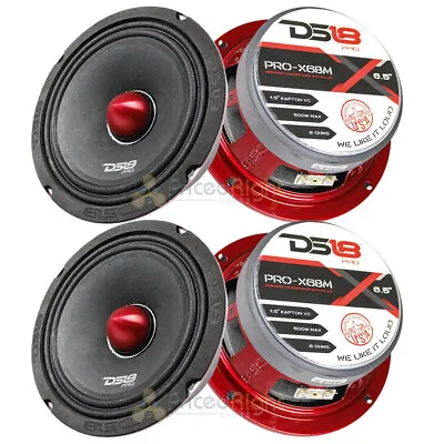 4 DS18 PRO-X6BM 2000W Max 6.5  Midrange Speakers Loudspeaker With Bullet 8 Ohm • $163.49