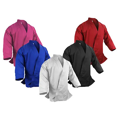 New Martial Arts Karate 7.5 Oz Jacket Only Gi Uniform Light Weight  #0000~#10 • $21.10