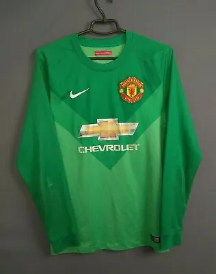 Manchester United Jersey Goalkeeper SMALL Shirt Nike 611033-321 Ig93 • $25.49