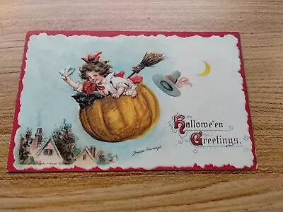 Vintage Halloween Postcards Brundage • $10.50