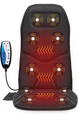 Comfier Massage Seat Cushion With Heat 10 Vibrations Motors Back Massager • $48