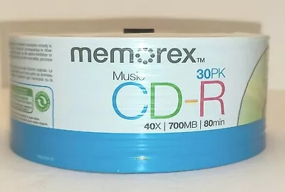 Memorex Music CD-R Da 80min 700mb 40x 30 Pack Spindle • $12.95