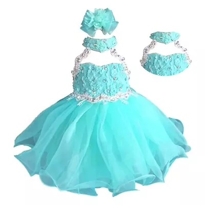 Jenniferwu Baby Girl Dress Princess Wedding Party Handmade Pageant Dress 3T • $12.99