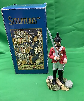 Sculptures UK Napoleonic Officer Drawn Sword Hand Painted - Original Box • £9.99