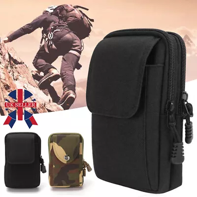 Tactical Molle Pouch Belt Waist Bag Men Tool Bag Mobile Phone Case Outdoor UK • £3.88