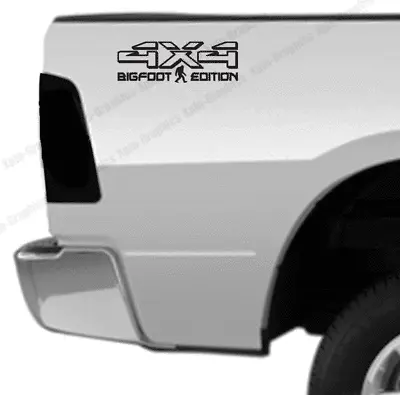 2x 4x4 Bigfoot Edition Sticker Decal Truck Bed Side Fits Ford GMC Chevrolet Ram • $13.99