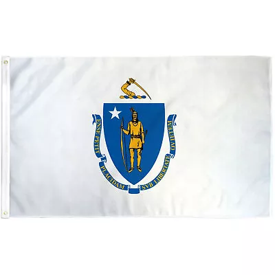 Massachusetts 3'x 5' Flag Poly • $11.95