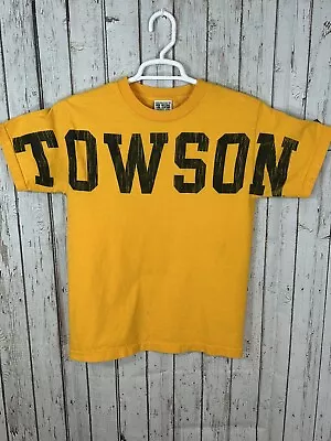 Vtg Towson State Big Spellout Double Sided  Maryland Towson University Tigers Sm • $13.95