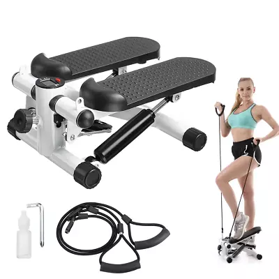 Mini Steppers Stair Stepper With Resistance Band Full Body Exercise Equipment US • $54.66