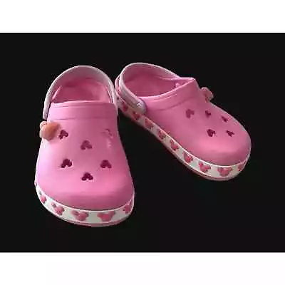CROCS Disney Girl’s Mickey Minnie Mouse Pink Size 3 • $15.40