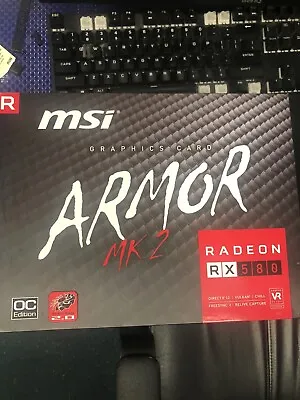 Msi Radeon Rx 580 Armor Mk2 8G Oc Graphic Board • $250