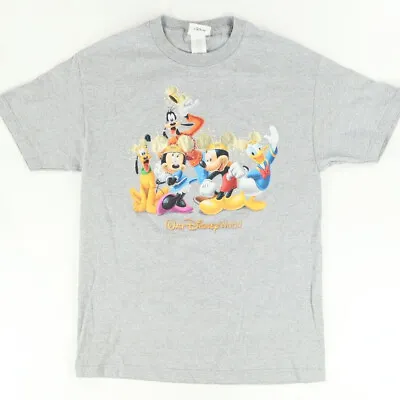 Walt Disney World 50th Anniversary Solid Gray T-Shirt Men's XL NOS 5 Character's • $19.50