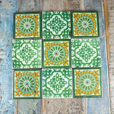 9 AUTHENTIC MEXICAN TILES Large TEPIC9 • £9.90