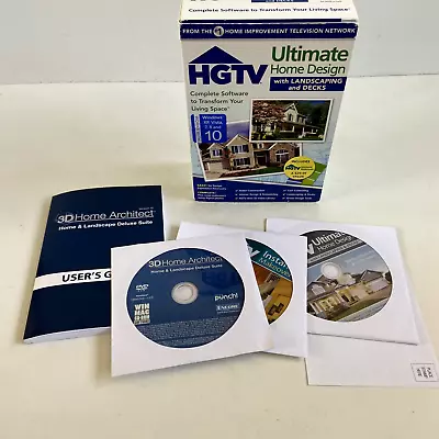 HGTV ULTIMATE Home Design With Landscaping And Decks V3  Windows XP 7 Or 8 • $19.99