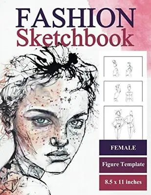 Retalux Arts Fashion Sketch Book Female Figure Template (Paperback) • £9.54