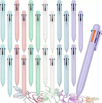 24 Pack Multicolor Ballpoint Pen 0.5Mm Colorful Ink Color Pen 6-In-1 Colored P • $11.99