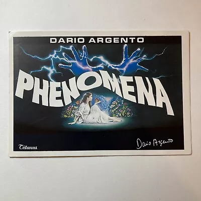 Dario Argento Phenomena Rare 1980s Movie Poster Postcard Horror Film 1985 • £5