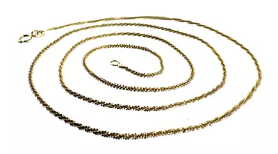 Michael Anthony Solid 10K Yellow Gold Twist Tab Chain Necklace 20 Inch • $129.99