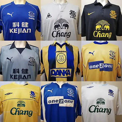 10 X Everton Football Shirts - All XL From 1996 To 2021 Home Away & 3rd Kits • £28