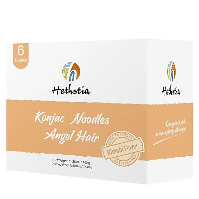 Konjac Noodle Angel Hair Miracle Noodle Kimchi Sauce Noodle Low Carb Pre-cooked • $15.99