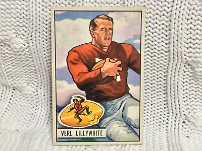 1951 Bowman #33 Verl Lillywhite San Francisco 49ers Fullback Sports Trading Card • $16