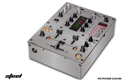 Skin Decal Wrap For PIONEER DJM-400 DJ Mixer CD Pro Audio DJM400 Parts - STEEL • $14.95