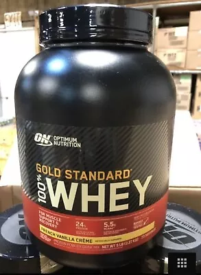 Optimum Nutrition Gold Standard 100% Whey Protein  - French Vanilla Creme 5 LB • $75