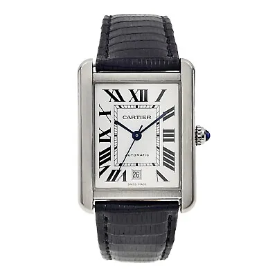 Cartier Tank Solo XL Stainless Steel 31x41mm Automatic Men’s Watch WSTA0029 • $3395