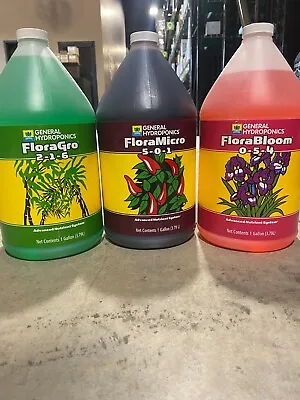 $92.99 • Buy General Hydroponics Flora Series Gro Micro Bloom 1 Gallon Gal Gh Grow Nutrient