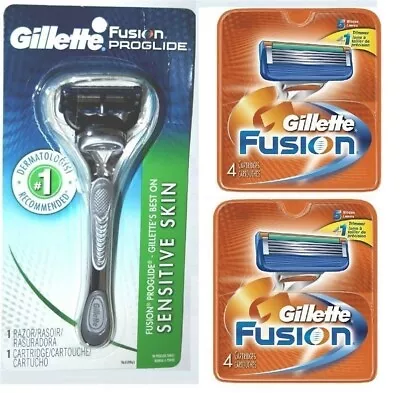 9 Gillette Silvertouch FUSION Proglide Razor Blades Cartridges Refills Shaver 8 • $26.99