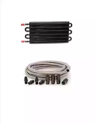 Automatic Transmission Cooler Line Kit -6AN Steel Braided Hose Kit 4R100 4R70 • $302.59