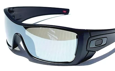 Oakley BATWOLF Black CARBON Icon POLARIZED Galaxy Chrome Lens Sunglass 9101 • $168.87