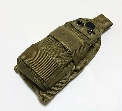 New Airsoft Molle Nylon Strobe/Flashlight/Compass Pouch Nylon Black/OD • $8.75