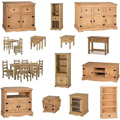 Corona Furniture Solid Pine Bedroom Living Dining Coffee Sideboard Bookcase TV • £124.99