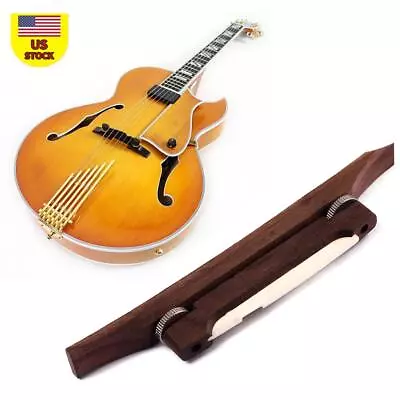 Jazz Rosewood Bridge With Bone Saddle For Archtop Jazz Guitar Mandolin Luthier • $16.85