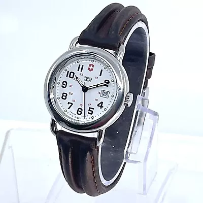 31mm Ladies Victorinox 24235 Cavalry Small Swiss Army Watch Excellent Condition • $49