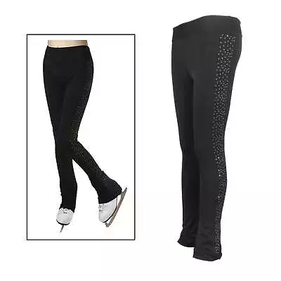 £15.61 • Buy Ice Figure Skating Long Pants Gymnastics Trousers Adult & Child Sportswear Black