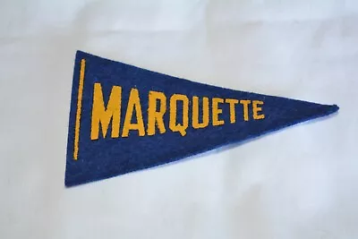 VTG Felt Mini Pennant NCAA Marquette Warriors/Golden Eagles 4 1/2  1936-1938 • $38