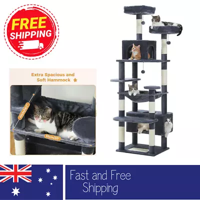 184cm Cat Tree With Sisal-Covered Scratching Posts And Pads Cat Tower For Large • $186.95