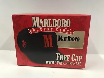 New In Box Vintage 1994 Marlboro Country Store Promo Cap - Black • $19.96