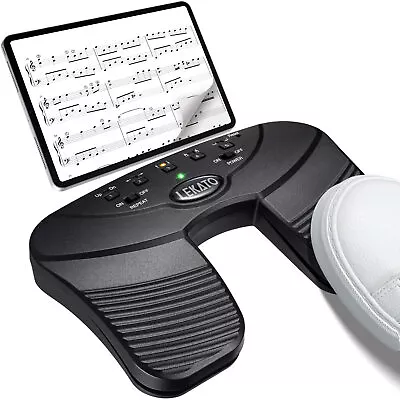 LEKATO Pro Bluetooth Page Turner Wireless Foot Pedal Tablets Smartphones Silent  • $46.99