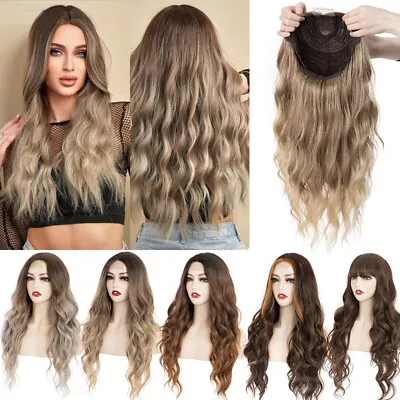 Ladies Long Hair Full Wig Curly Wavy Lace Wigs Women Anime Party Costume Cosplay • £19.50