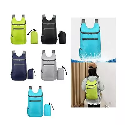 Waterproof Hiking Backpack Lightweight Packable Backpack Breathable Foldable • £7.99