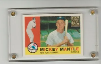  1996 Topps Card #350 Mickey Mantle Commemorative Reprint # 10 Screwdown Case  • $6.50