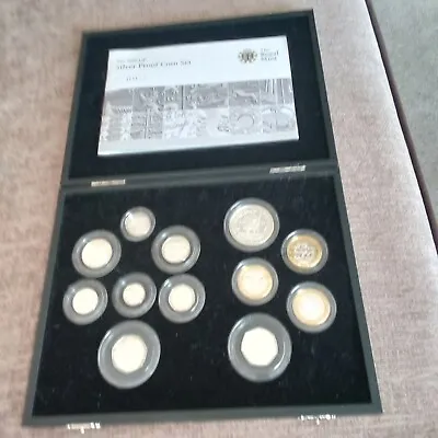 2009 Sterling Silver Proof Set . 12 Coins. Key Gardens Incl. 3011 Of 7500 • £699.99