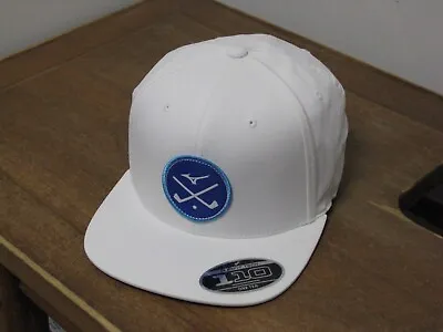 Mizuno Crossed Clubs Snapback Golf Hat White/Blue Adjustable BRAND NEW WOW! • $24.99